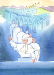 The Pope, the Bishop of Rome, is the chief Bishop, and the focus of unity in the Church