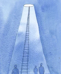 We can picture Heaven as being like a big party, where everyone is related, and, where people live together in mutual delight, love and care, in God
