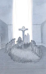 When we attend and offer the one, awe-inspiring Sacrifice, we find Calvary, here at the altar.