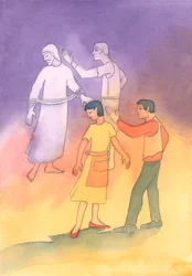 Cursing or harming a spouse is cursing Christ in His Passion