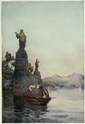 Entrance to the Villa Arconati, Lago di Como, Illustration from 