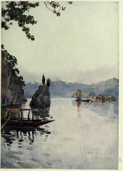 Il Punto di Bellagio, Lago di Como, Illustration from 