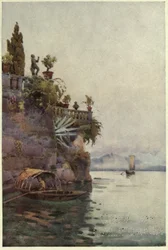 In the Shadow of the Terrace, Lago di Como, Illustration from 
