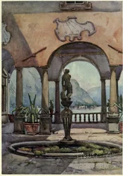 The Loggia, Villa Pliniana, Lago di Como, Illustration from 