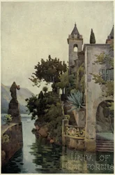 Villa Arconati, Lago di Como, Illustration from 