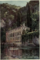Villa Pliniana, Lago di Como, Illustration from 