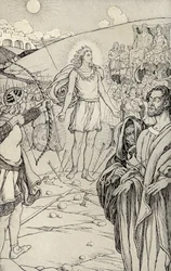 Each Arrow Overshot His Head, illustration from 