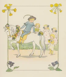 Illustration for Blondchen in Bluten
