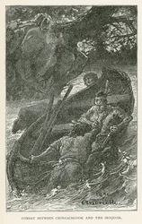 Combat Between Chingachgook and the Iroquois