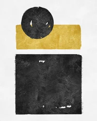 Abstract Gold Black Geometry