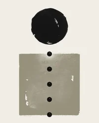 Black Circle Balance Dots