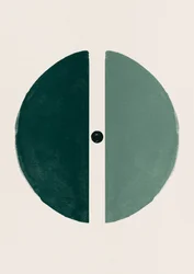 Green Split Circle