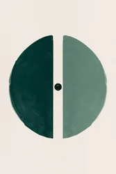 Minimal Green Circle Design