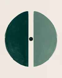 Split Green Circle