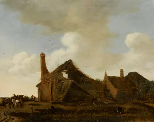Landscape with a Dilapidated Cottage