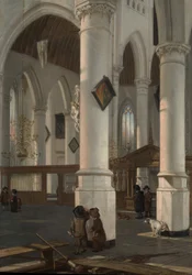 Interior of the Oude Kerk, Delft, probably 1650