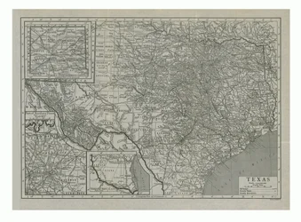 Map of Texas, USA