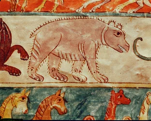 A bear. From the MS Beatus on the Apocalypse