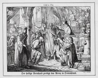 Bernard of Clairvaux Preaching the Second Crusade in Germany