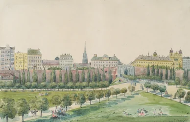 The Stubenbastei and the Stubentor in Vienna