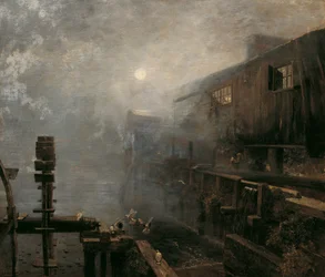 Sawmill in the Morning Mist
