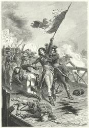 Napoleon Bonaparte on the Bridge at Arcole