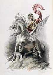 Poetic Art in Artworks by Nicolas Boileau. Illustration E. Bayard. Paris 1873
