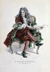 Portrait of Nicolas Boileau Despreaux (Boileau-Despreaux) in 