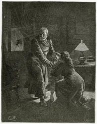 The Night Attack Place des Barricades - Illustration from Depuis l’exil