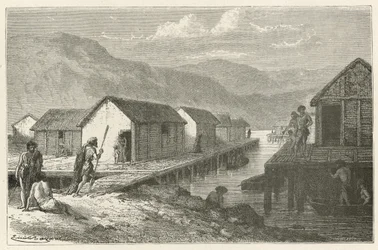 A Lake Village in Switzerland During the Bronze Age