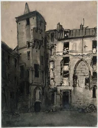 The courtyard of the Hôtel de Sens