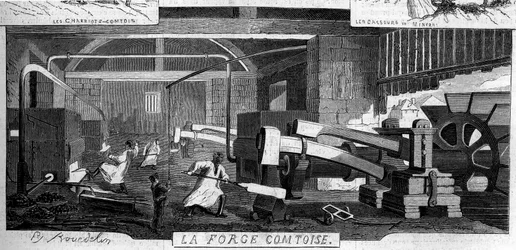 Forges de la Franche Comté: internal view of the factory of Rans, Jura (39)