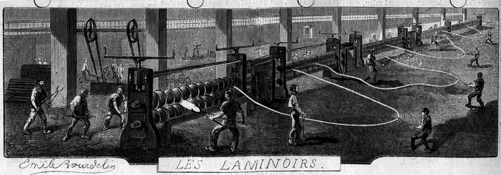 Forges de la Franche Comte: rolling mills. Factory of Fraisans, Jura (39).