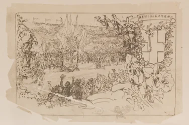 Marathon Finish Postcard