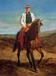 Equestrian Portrait of Thomas Robert Bugeaud de la Piconnerie, Duke of Isly, Marshal of France, Governor General of Algeria