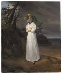 Portrait of the Widow Comtesse Jean-Henri-Louis Greffulhe in a Landscape