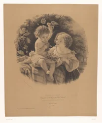 Children Playing Outside (The Little Gardeners, Studies of Selected Artists, Études Choisies)