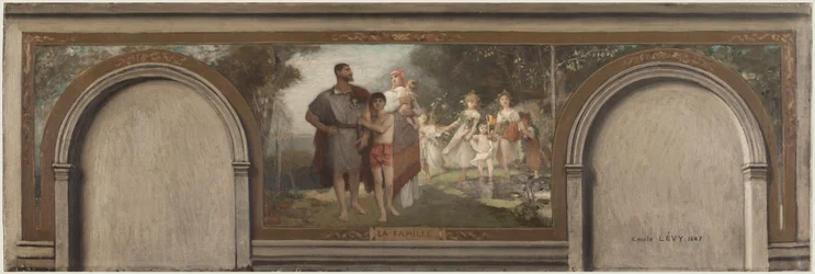 Sketch for the Salon en Hemicycle in the 16th Arrondissement: The Family