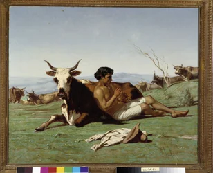 Young Patre Playing Flute