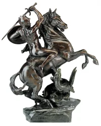 Bellerophon slaying the Chimaera