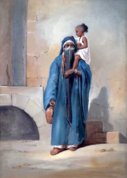 Veiled Egyptian Woman, mid 19th century