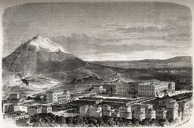View of Athens, Greece, illustration for 