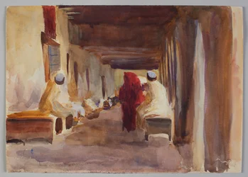 Figures in interior, Biskra
