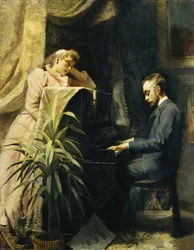 At the Piano, 1891