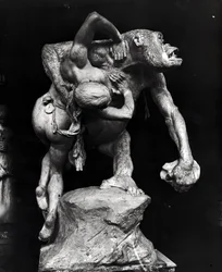 Gorilla Abducting a Woman