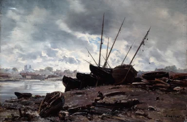 Boats Waiting for the Tide, 1882