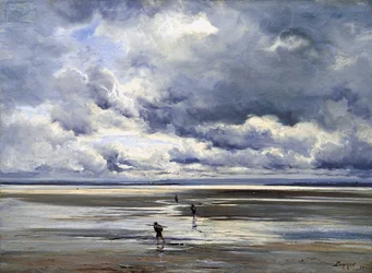 Strikes at Low Tide, Looking Towards Avranche