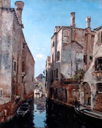 Surroundings of the Church San Sebastian, Venice, 1892