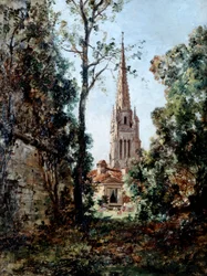 View from Barou Park in the Morning, 1889