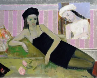 Antoinette and a detail from Balthus
